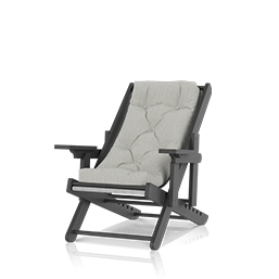 pollyoutdoor foldable relax chair charcoal
